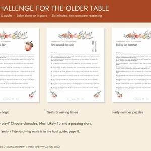 Thanksgiving Party Games Bundle Printable, Bingo and Kids Activities image 6