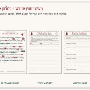 Office Christmas Left Right Game Printable, Pass the Present Gift Exchange image 5