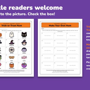 Halloween Scavenger Hunt Printable, 3 Picture Hunts for Kids image 3