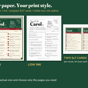 Christmas Finish the Lyrics Game, 40 Clues & Large Print PDF image 7