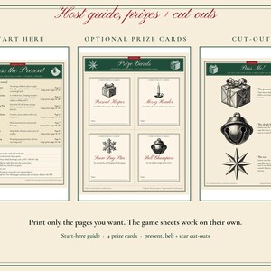 Christmas Pass the Present Game Printable, 7 Left Right & Rhyme Games image 6