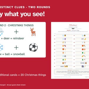 Christmas Emoji Game, 40 Clues with Answers (Printable) image 3