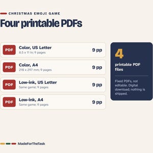 Christmas Emoji Game, 40 Clues with Answers (Printable) image 7