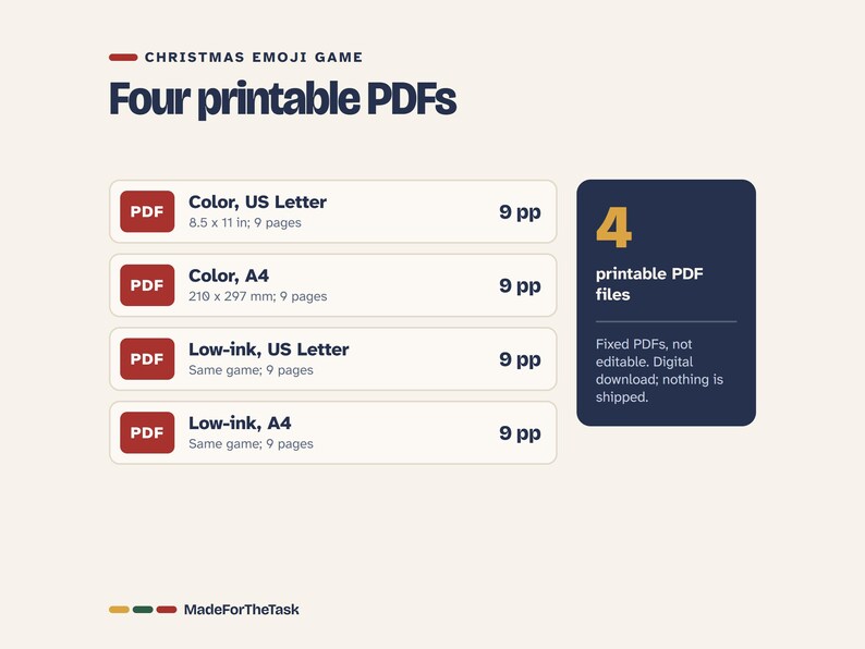 Christmas Emoji Game, 40 Clues with Answers (Printable) image 7