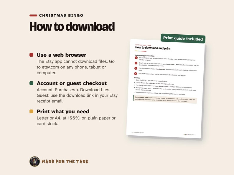 クリスマスビンゴの印刷用テンプレート、大人数パーティー向けのユニークな単語カード100枚 画像 8
