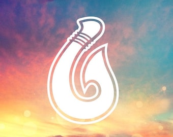 Fish Hook  Sticker - Hawaiian Fishing Decal - Car Decal -  Funny Car Decal - Tumbler Sticker, Hawaii Laptop Decal
