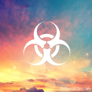 Biohazard Decal,bBiohazard Sticker, Laptop Stickers, Laptop Decal, Cup Decal, Car Decal, Vinyl Decal