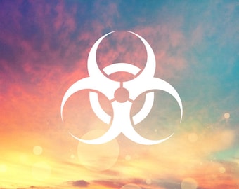 Biohazard Decal,bBiohazard Sticker, Laptop Stickers, Laptop Decal, Cup Decal, Car Decal, Vinyl Decal