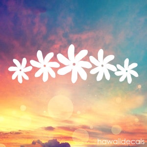 Tiare Lei Sticker Hawaii Sticker Stickers, Tumbler Cup Decals, Laptop Sticker, Custom Vinyl Decal, Tahiti Tahitian Tiare Flower