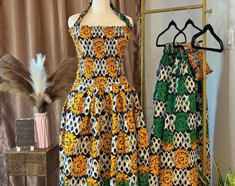 Ankara print Maxi dress