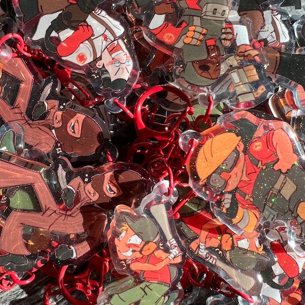 Team Fortress 2 2.5” Acrylic Keychains