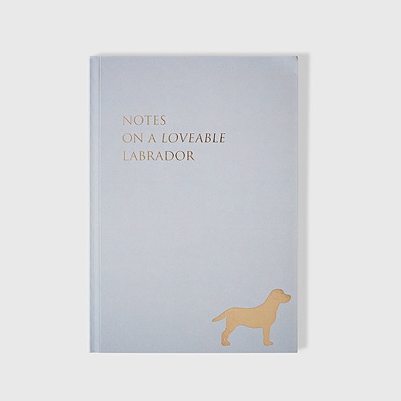 Bullet Journal A5 Notebook labrador gift labrador retriever Gold Foil Stationery Labrador Notebook In the sale stationary gift