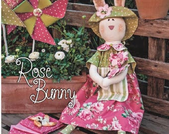 Pdf Sewing Pattern-STUFFED BUNNY - Bunny sewing pattern, Cloth Doll pattern, Bunny doll, Pdf Pattern, stuffed toy.