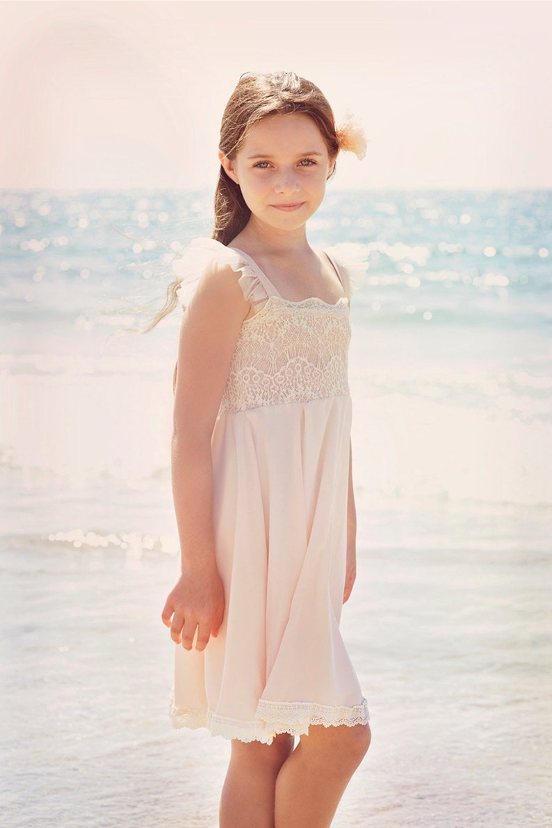 Blush Pink Lace Dress
