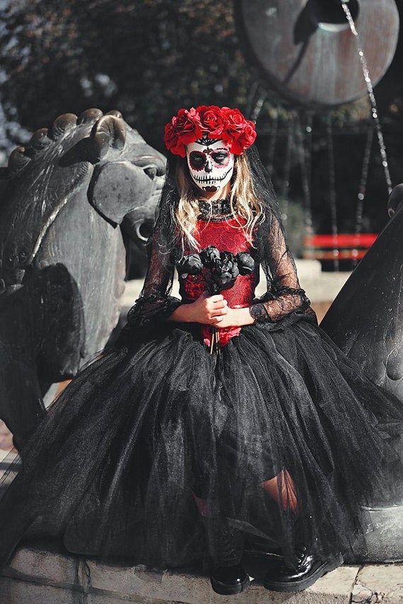 Day of the Dead Costume Mexican COCO Inspired Sugar Skull -  UK