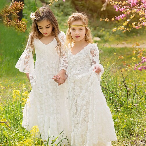bohemian style communion dresses
