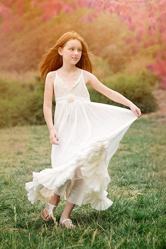rustic chic flower girl dresses