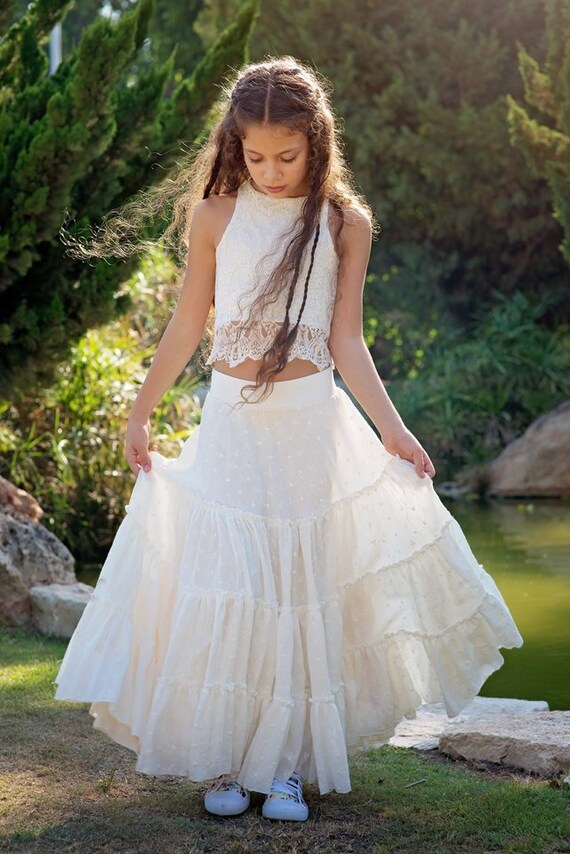 ivory boho dress