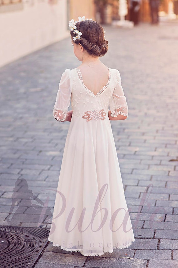 off white color dress