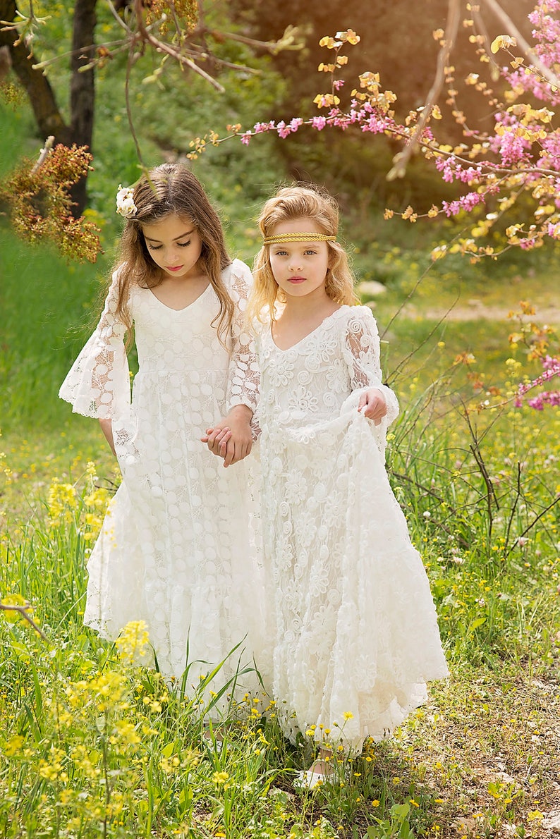 Robe de première communion Flower Girl Off Robe de ...