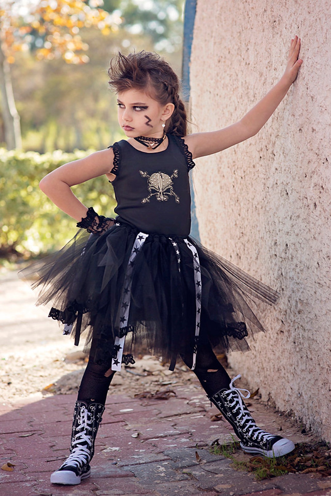 Rock N Roll Ballerina Rock Star Tutu Dress HALLOWEEN Punk - Etsy