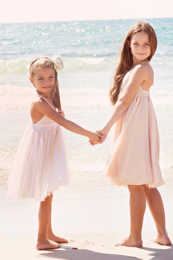 Ivory Lace Flower Girl Dress Boho Twirly Dress Beach Etsy