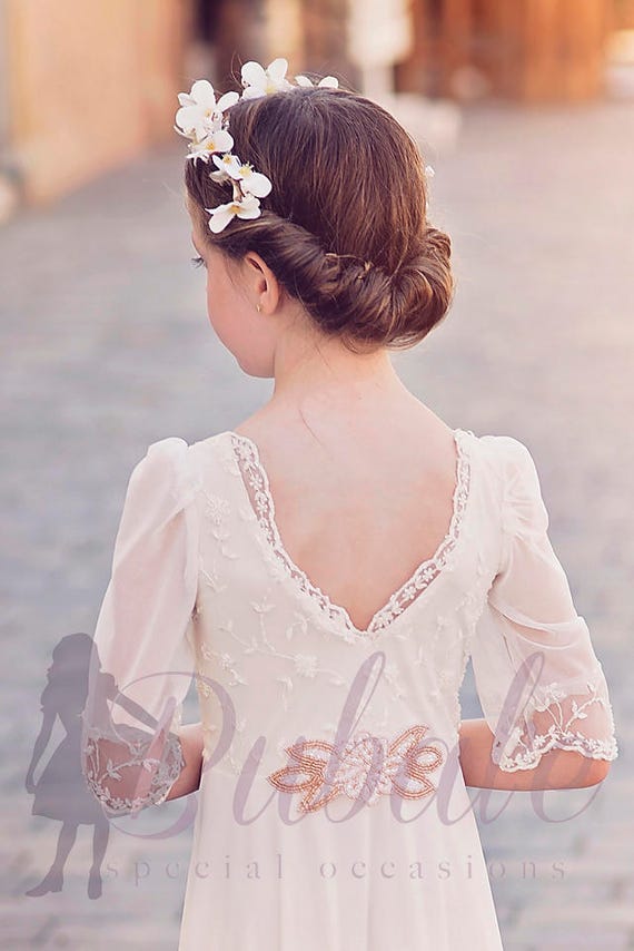 boho communion dress