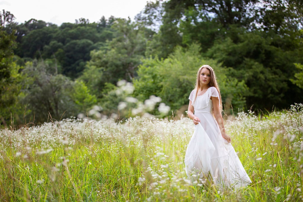 Boho Junior Bridesmaid Dress Ivory Lace Flower Girl Dress | Etsy