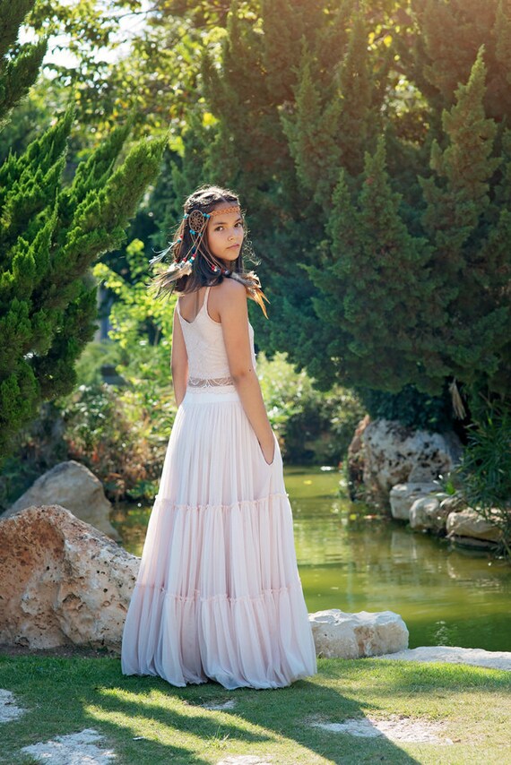 bohemian junior bridesmaid dresses