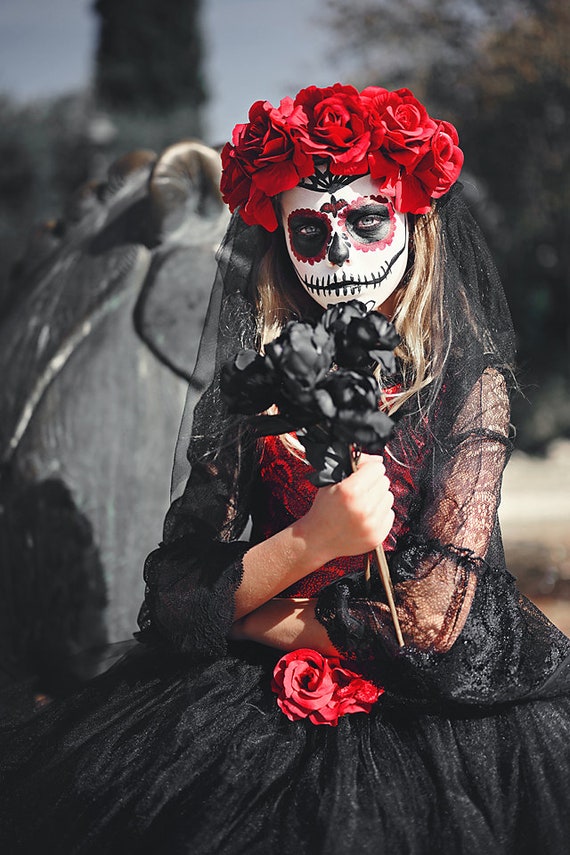 Day Of The Dead costume Mexican COCO Inspired Sugar Skull - Etsy 日本