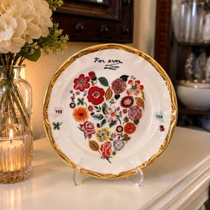 Nathalie Lete Plate Anthropologie - Etsy