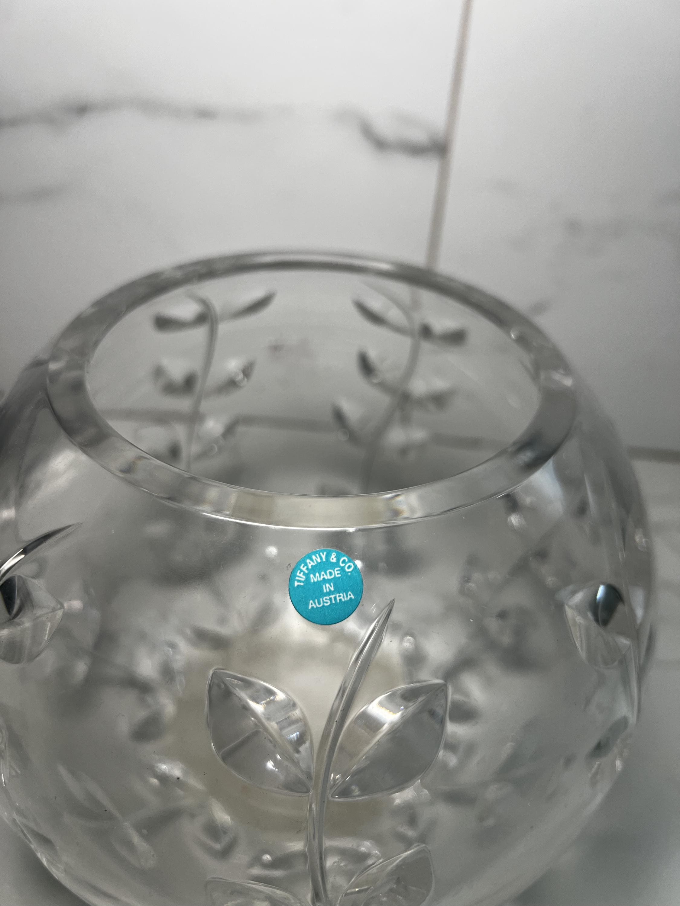 Crystal Vase Tiffanys - Etsy