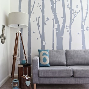 Birch TREE FOREST Vinyl WALL Sticker | 350 x 240 cm / 138 x 94 inches