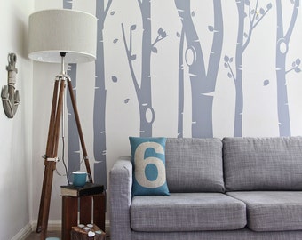 Birch TREE FOREST Vinyl WALL Sticker | 350 x 240 cm / 138 x 94 inches