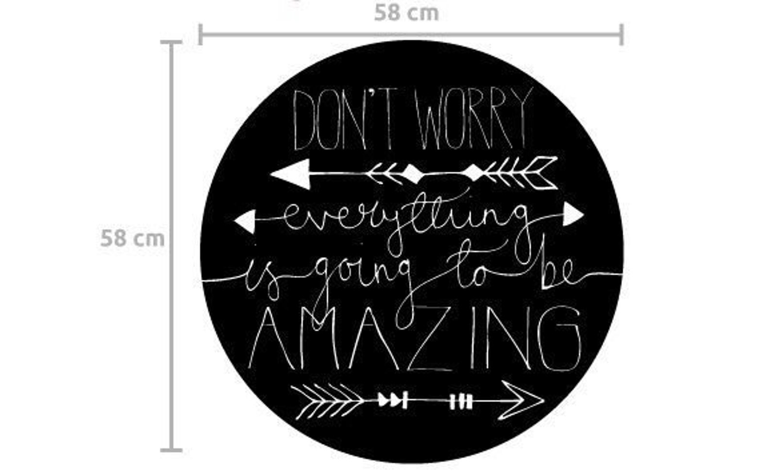 Don't Worry Wall Sticker Retro Quote Bespoke Hand - Etsy