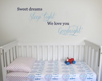 SWEET DREAMS Wall Decal | 100 x 50cm / 39 x 20 inches