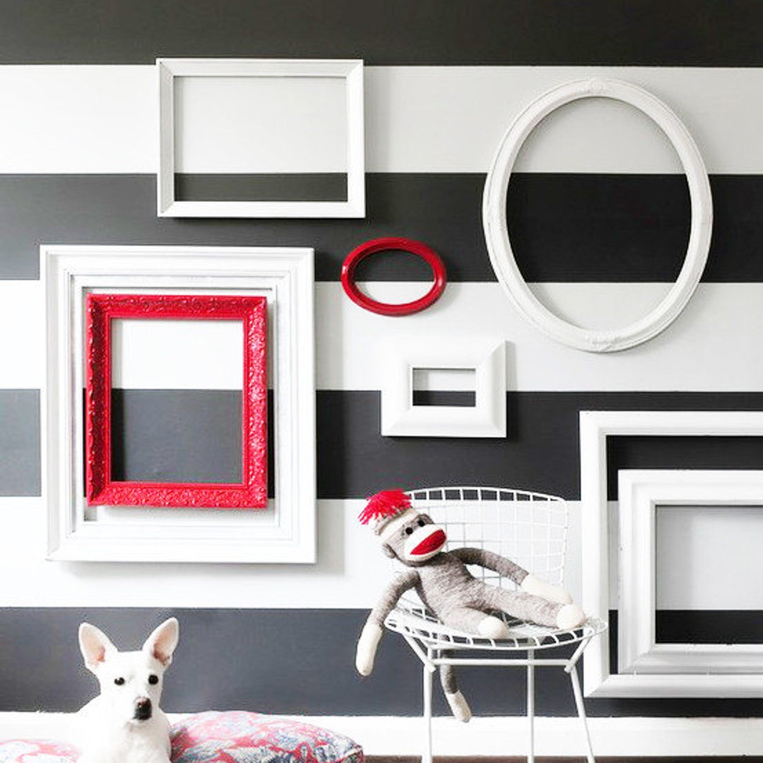 Vinyl STRIPES WALL Stickers in Many Colours and Sizes Etsy