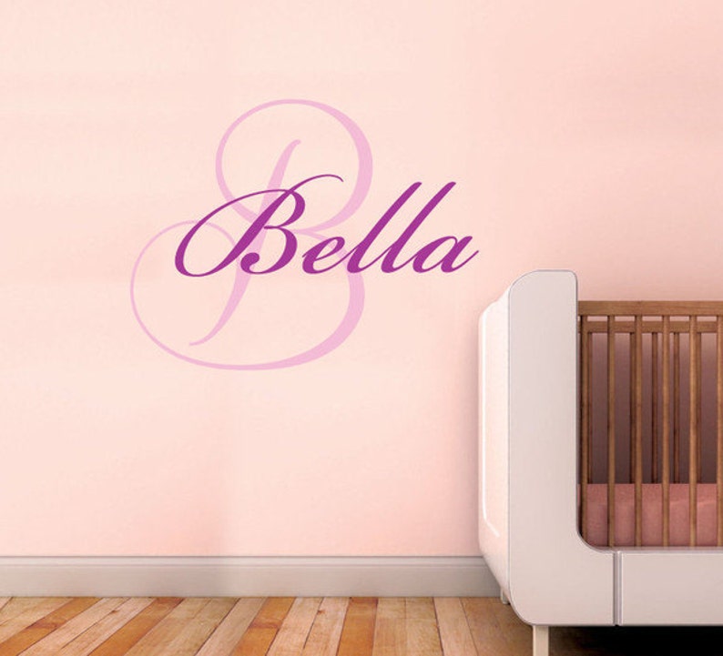 Name Wall Sticker personalised 90 x 55 cm / 35 x 21 inches Etsy