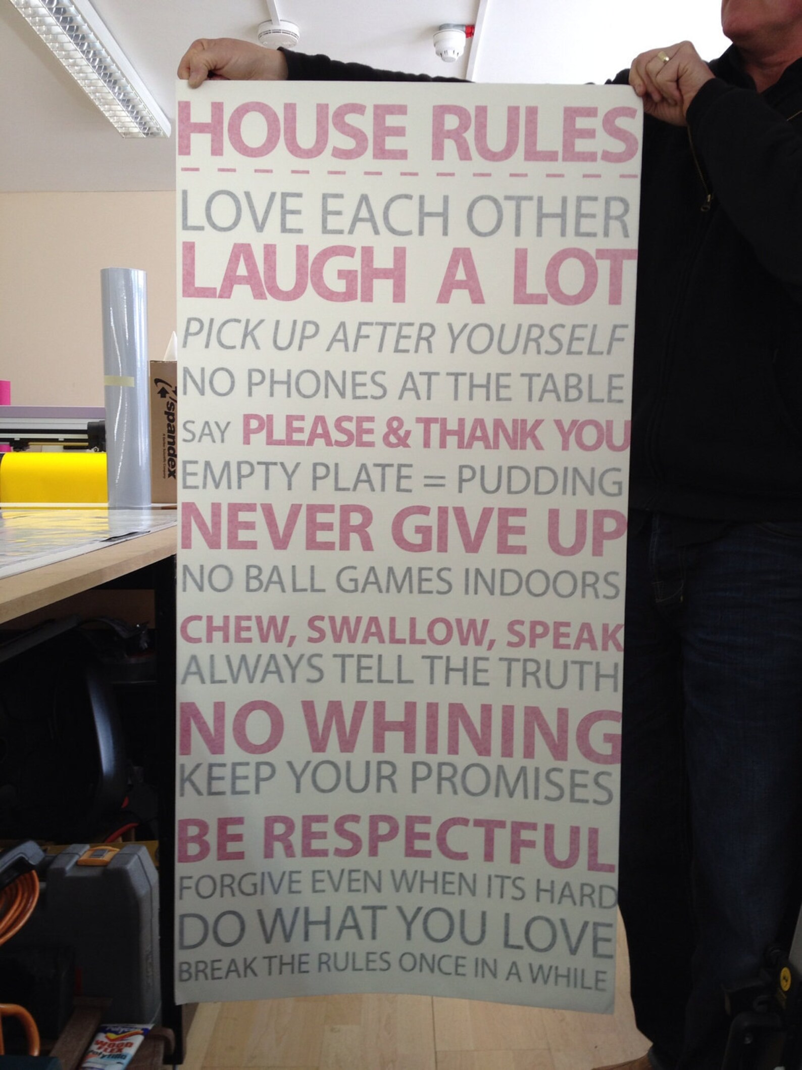 House Rules Vinyl Wall Sticker Housewares Home Wall Decal 60 Etsy