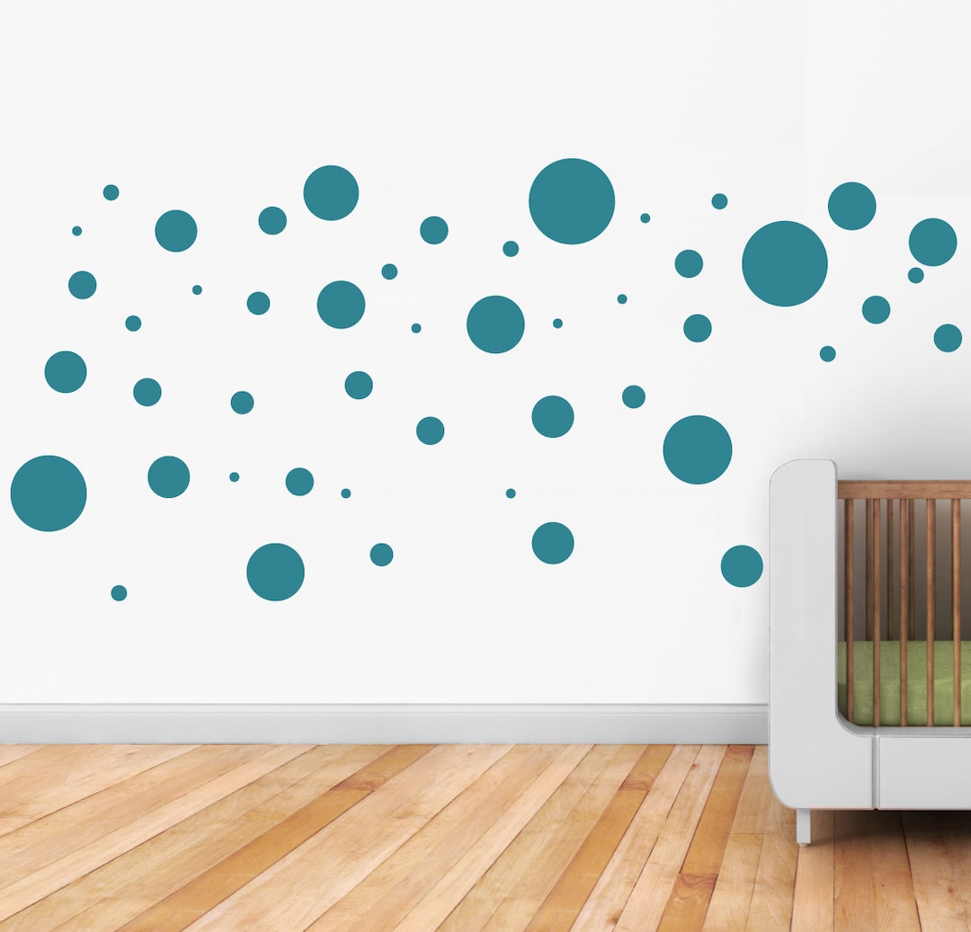 51 POLKA DOTS Vinyl Wall Stickers for a Variety of Rooms Including ...