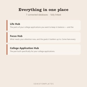 College Application Planner Notion Template – Every school, deadline, essay and recommendation tracked image 3