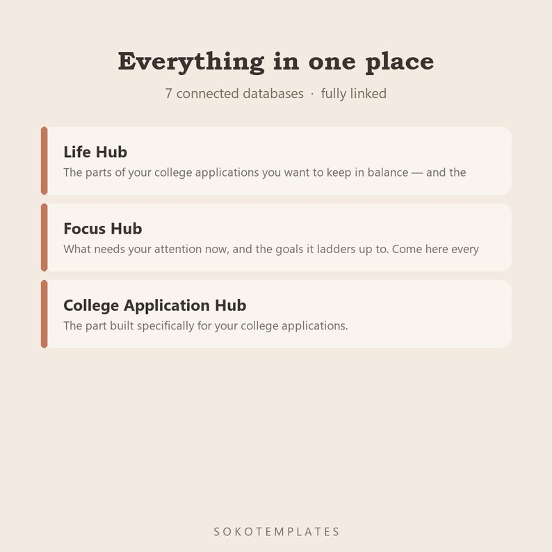 College Application Planner Notion Template – Every school, deadline, essay and recommendation tracked image 3