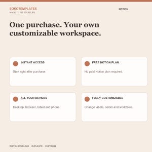 Salon & Studio Business Hub Notion Template – Client Bookings, Income Tracker (Digital Download) image 10