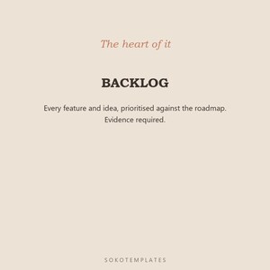 Product Manager OS Notion Template – Roadmap, Backlog, Sprints (Digital Download) image 4