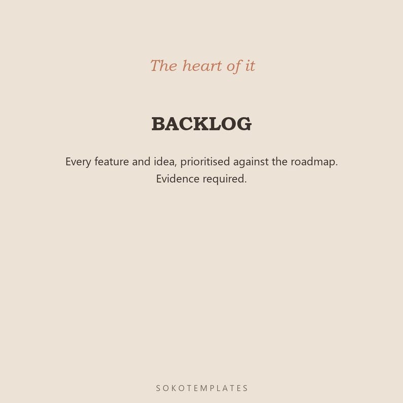 Product Manager OS Notion Template – Roadmap, Backlog, Sprints (Digital Download) image 4