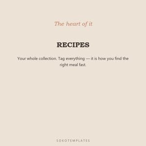 Notion Recipe Box & Meal Planner Template – Digital Organization (Instant Download) image 4