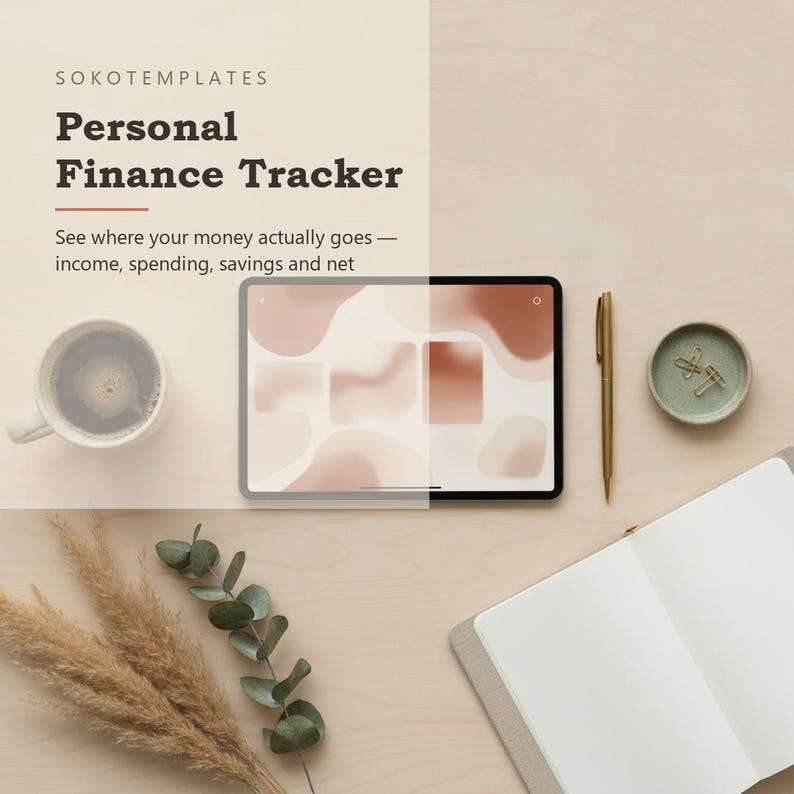 Personal Finance Tracker Notion Template – Budget, Expenses, Savings (Digital Download) image 2