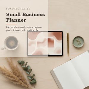 Small Business Planner Notion Template – Run your business from one page, goals, finances image 2