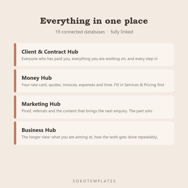 Freelance Developer OS Notion Template – Track contracts, hours and invoices without a spreadsheet graveyard image 3