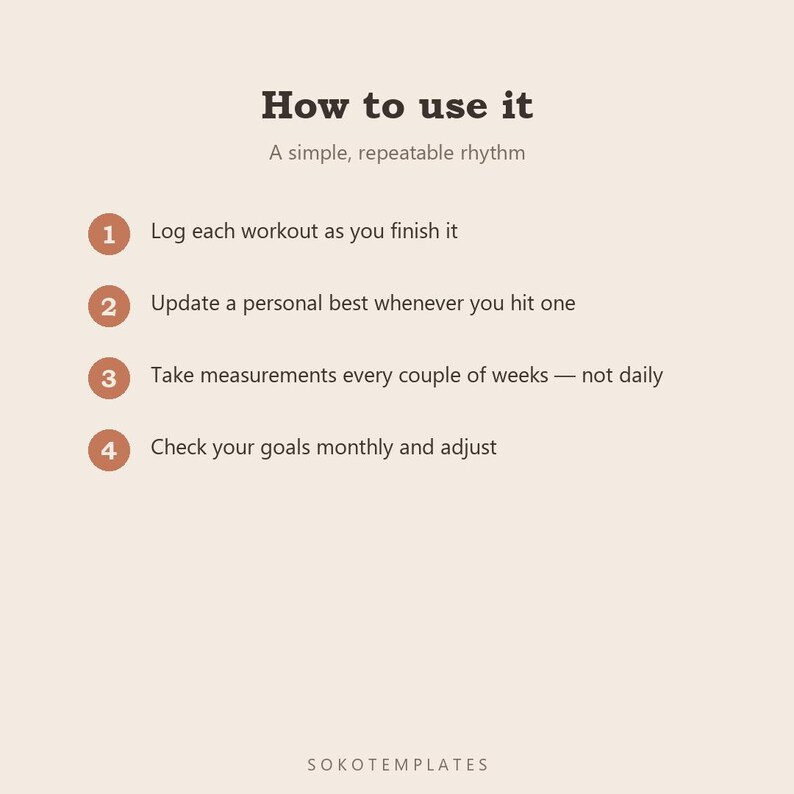 Fitness & Workout Tracker Notion Template – Workouts, progress, measurements and goals in one place image 5
